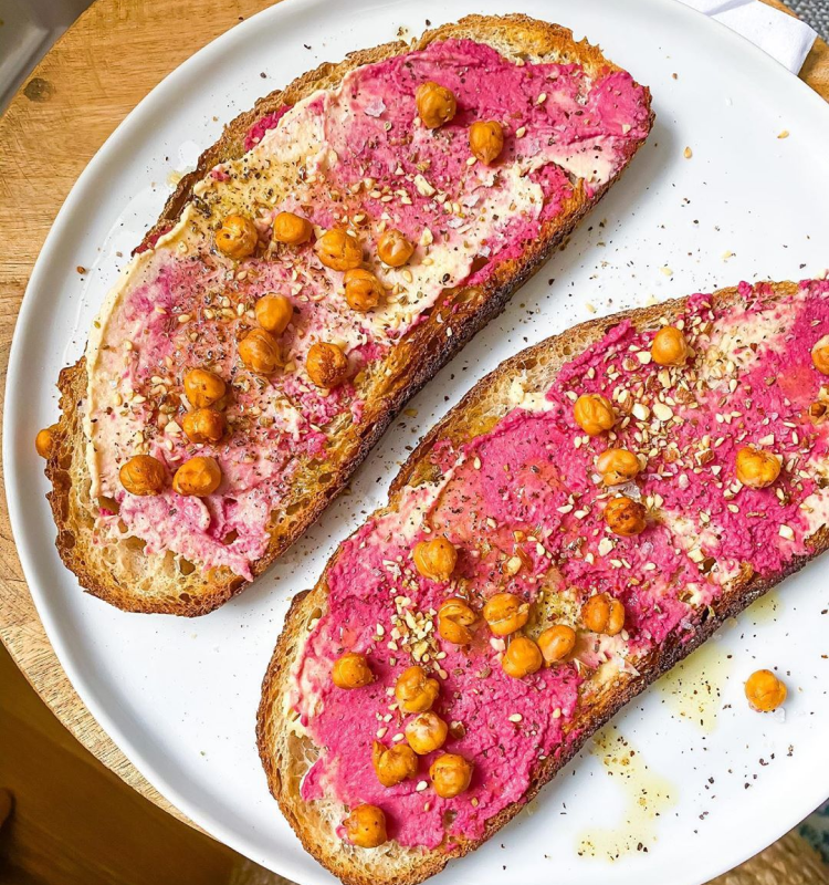 Lemon Beet Hummus