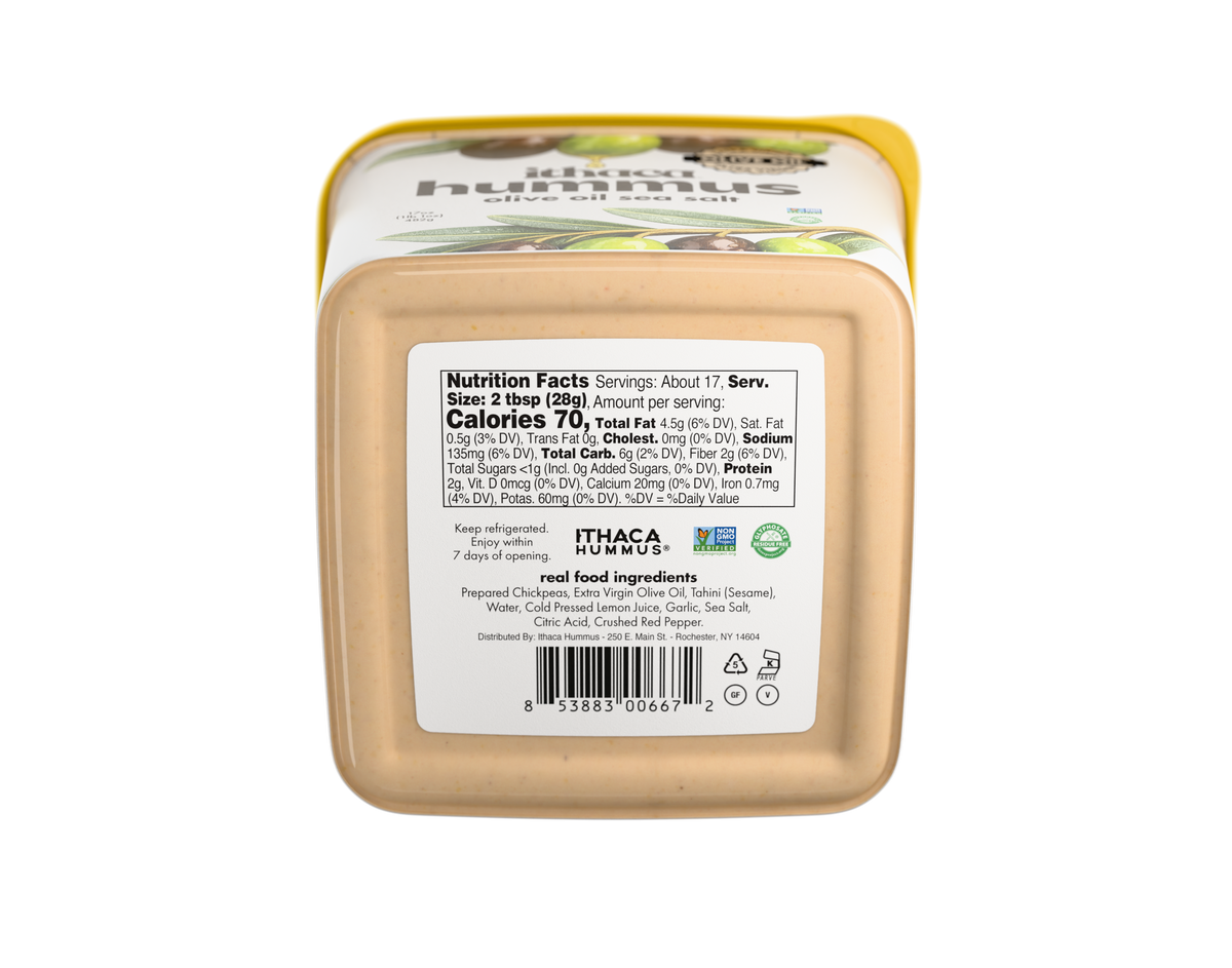 17oz Olive Oil Sea Salt Hummus