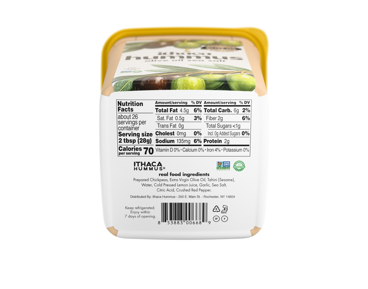 26oz Olive Oil Sea Salt Hummus