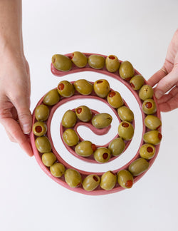 Lemon Beet Spiral Dish